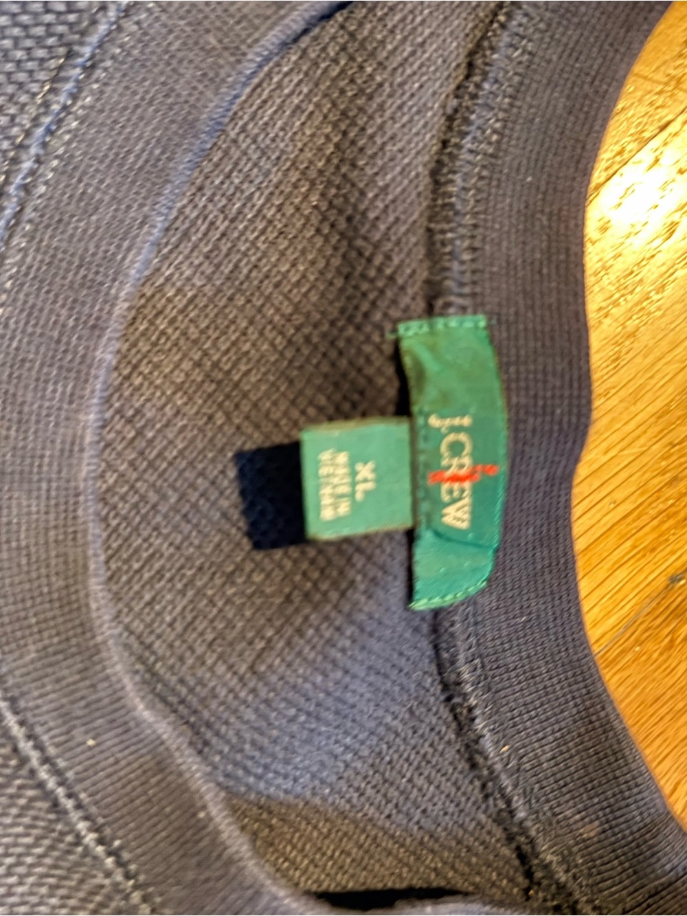 J. Crew Navy Long Sleeve Waffle Knit Shirt